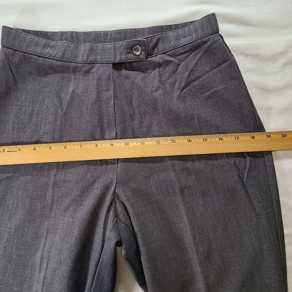 Women’s Grey Straight Leg Dress Slacks Size 6 Career Office Classic Pants - Picture 7 of 11